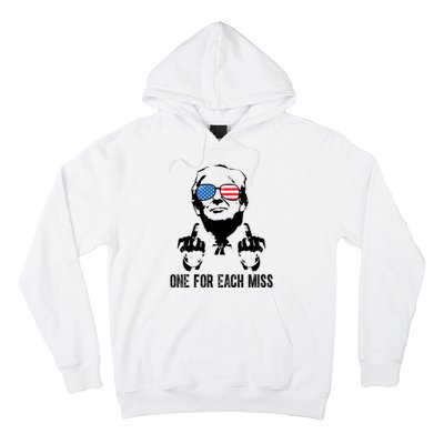 One For Each Miss Donald Trump Middle Finger Usa Funny Hoodie