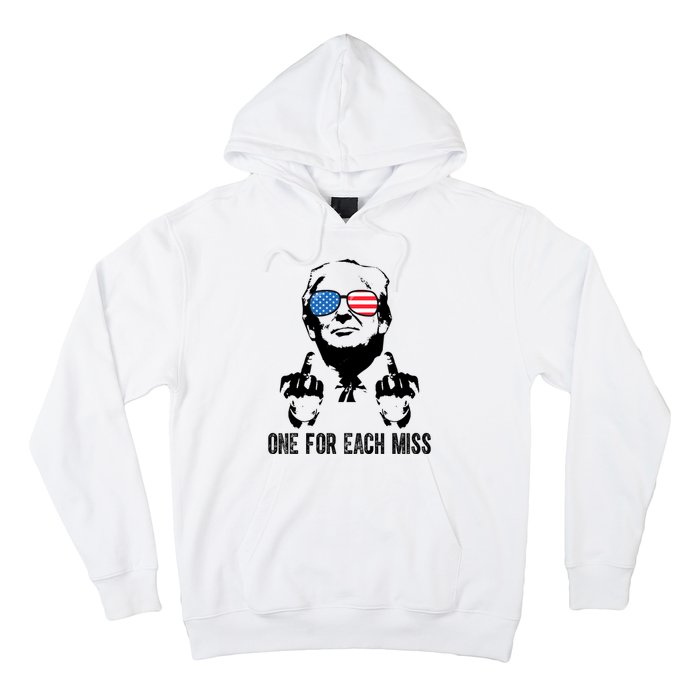 One For Each Miss Donald Trump Middle Finger Usa Funny Hoodie