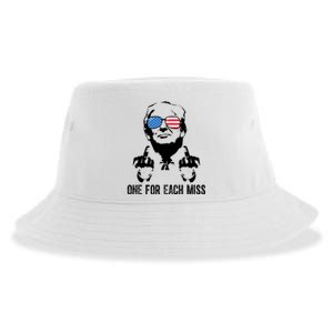 One For Each Miss Donald Trump Middle Finger Usa Funny Sustainable Bucket Hat