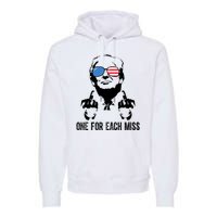 One For Each Miss Donald Trump Middle Finger Usa Funny Premium Hoodie