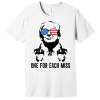 One For Each Miss Donald Trump Middle Finger Usa Funny Premium T-Shirt