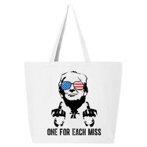 One For Each Miss Donald Trump Middle Finger Usa Funny 25L Jumbo Tote