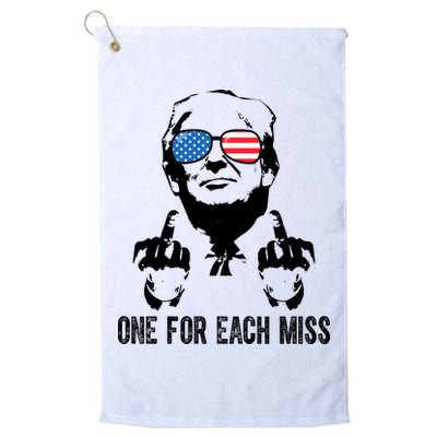 One For Each Miss Donald Trump Middle Finger Usa Funny Golf Towel