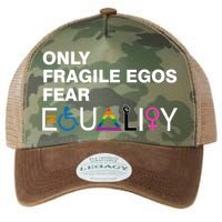 Only Fragile Egos Fear Equality Hu Rights Meaningful Gift Legacy Tie Dye Trucker Hat