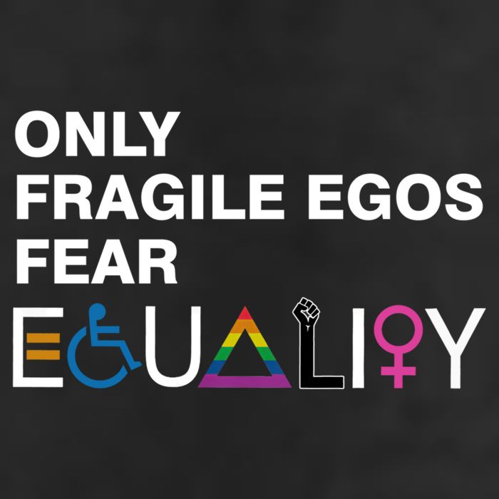 Only Fragile Egos Fear Equality Hu Rights Meaningful Gift Trucker Hat