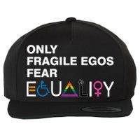 Only Fragile Egos Fear Equality Hu Rights Meaningful Gift Wool Snapback Cap
