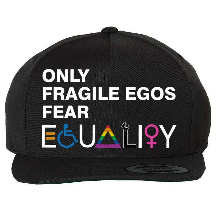 Only Fragile Egos Fear Equality Hu Rights Meaningful Gift Wool Snapback Cap