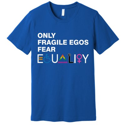 Only Fragile Egos Fear Equality Hu Rights Meaningful Gift Premium T-Shirt