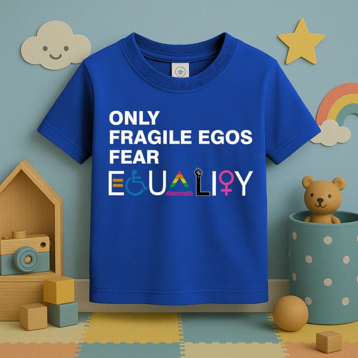 Only Fragile Egos Fear Equality Hu Rights Meaningful Gift Toddler T-Shirt