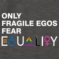 Only Fragile Egos Fear Equality Hu Rights Meaningful Gift Vector Backpack