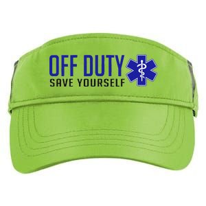 Off Duty Save Yourself EMT Adult Drive Performance Visor