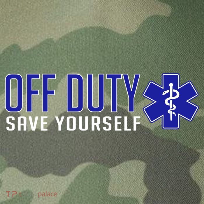 Off Duty Save Yourself EMT Legacy Tie Dye Trucker Hat