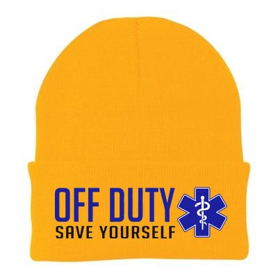 Off Duty Save Yourself EMT Knit Cap Winter Beanie