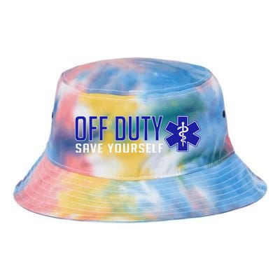 Off Duty Save Yourself EMT Tie Dye Newport Bucket Hat