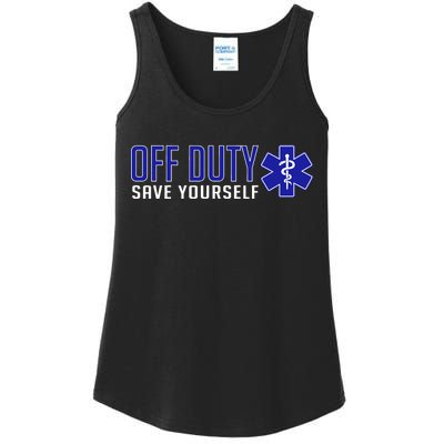 Off Duty Save Yourself EMT Ladies Essential Tank