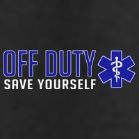 Off Duty Save Yourself EMT Golf Towel