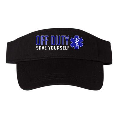 Off Duty Save Yourself EMT Valucap Bio-Washed Visor