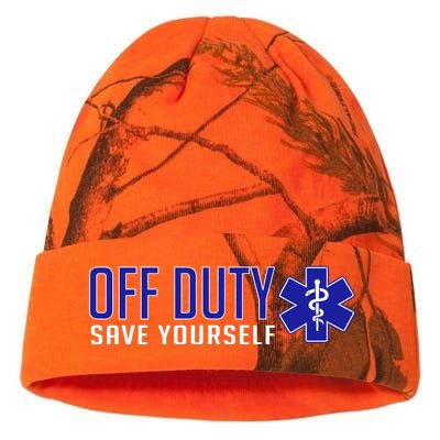 Off Duty Save Yourself EMT Kati Licensed 12" Camo Beanie