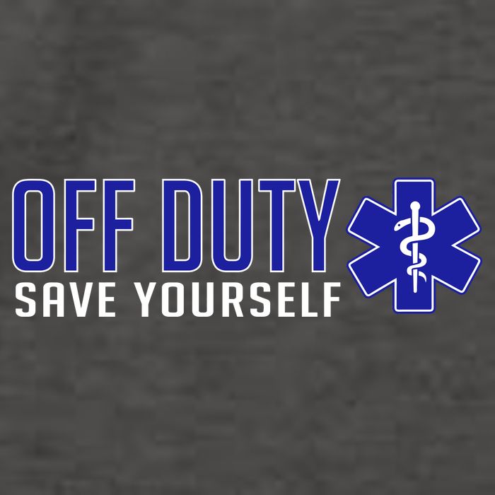 Off Duty Save Yourself EMT Vector Backpack