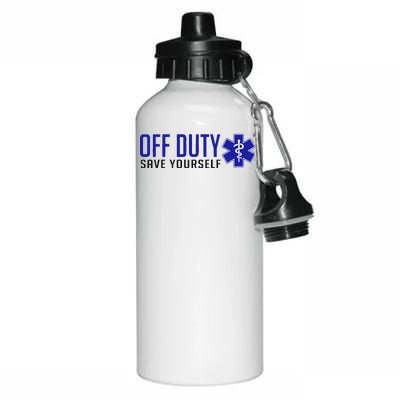 Off Duty Save Yourself EMT Aluminum Water Bottle 