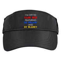 Off To Club Bed Featuring DJ Pillow and ZZ Blanky Adult Drive Performance Visor