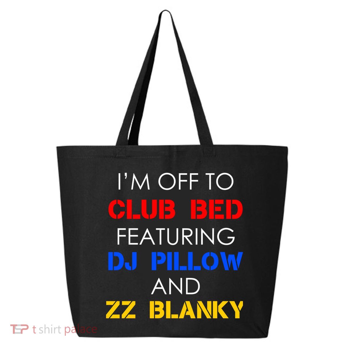 Off To Club Bed Featuring DJ Pillow and ZZ Blanky 25L Jumbo Tote