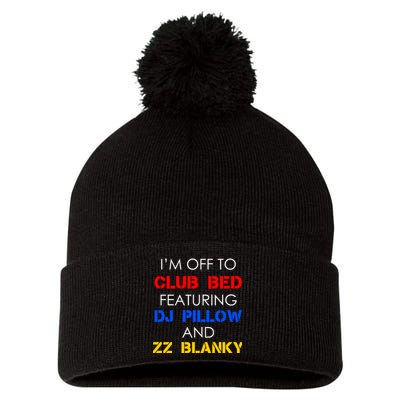 Off To Club Bed Featuring DJ Pillow and ZZ Blanky Pom Pom 12in Knit Beanie