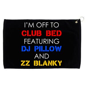 Off To Club Bed Featuring DJ Pillow and ZZ Blanky Grommeted Golf Towel