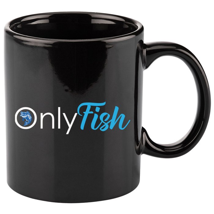 Only Fish Fishing 11oz C Handle Ceramic Mug