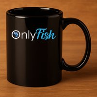 Only Fish Fishing 11oz C Handle Ceramic Mug