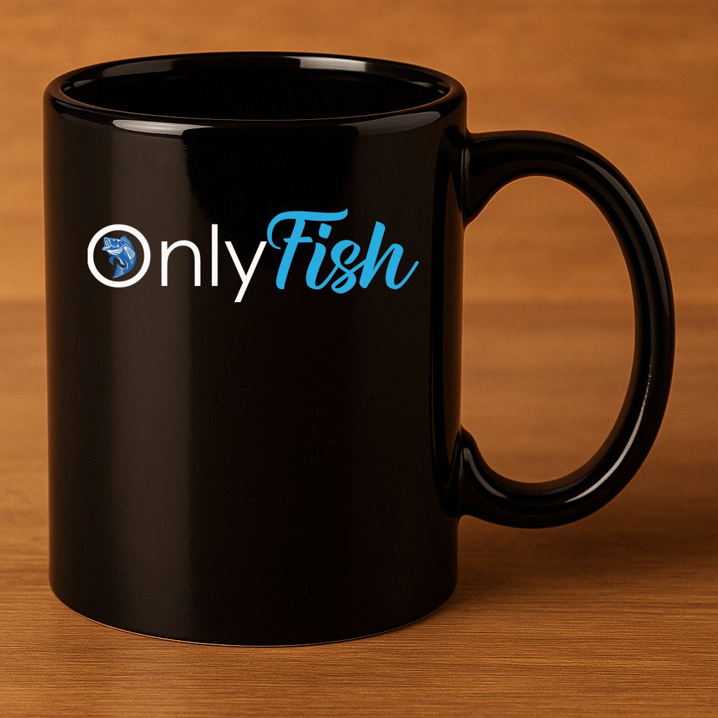 Only Fish Fishing 11oz C Handle Ceramic Mug