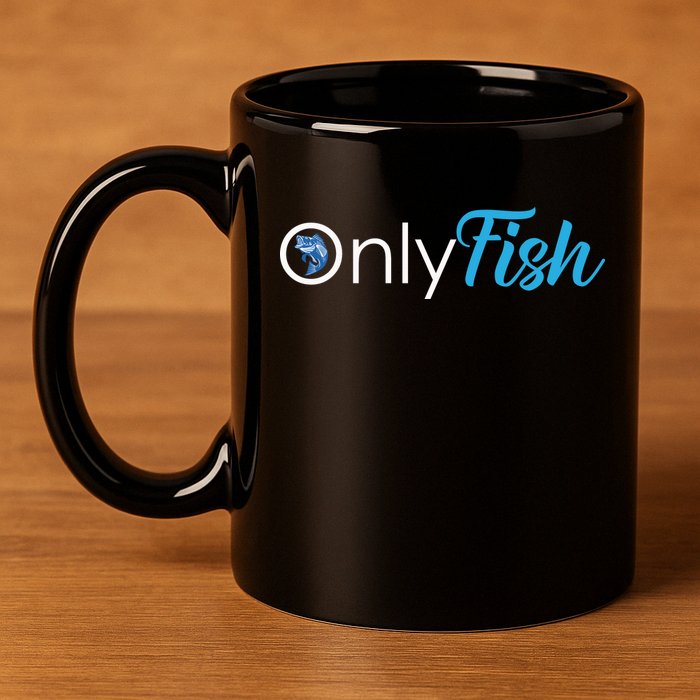 Only Fish Fishing 11oz C Handle Ceramic Mug