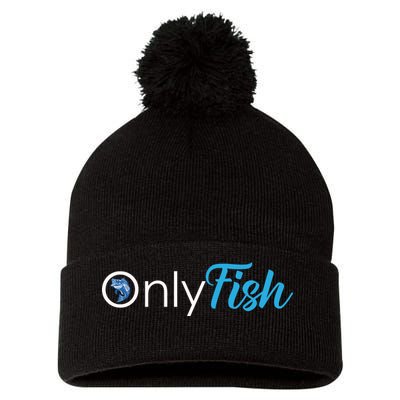 Only Fish Fishing Pom Pom 12in Knit Beanie