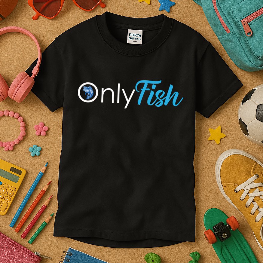 Only Fish Fishing Kids T-Shirt