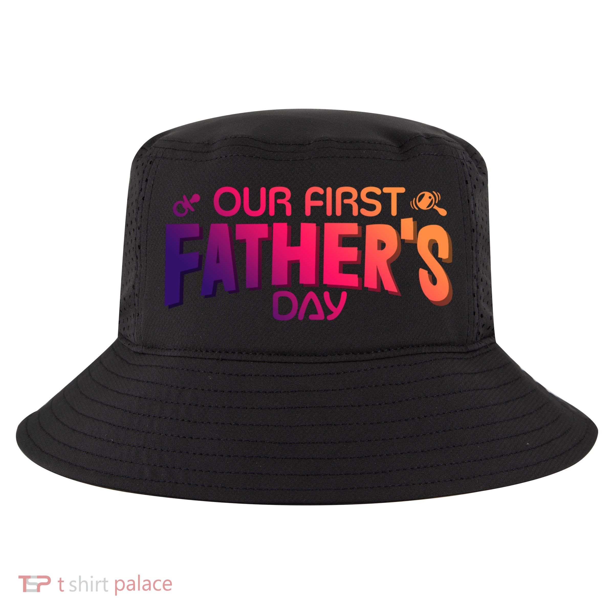 Our First Fathers Day Newborn Gift Cool Comfort Performance Bucket Hat