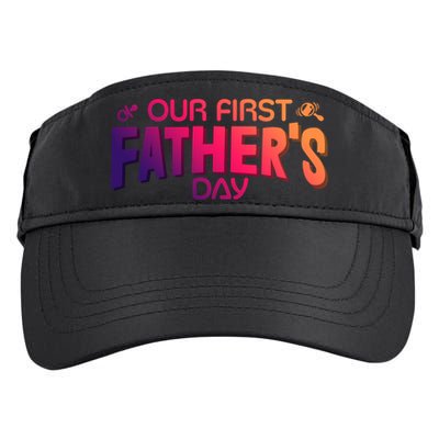 Our First Fathers Day Newborn Gift Adult Drive Performance Visor