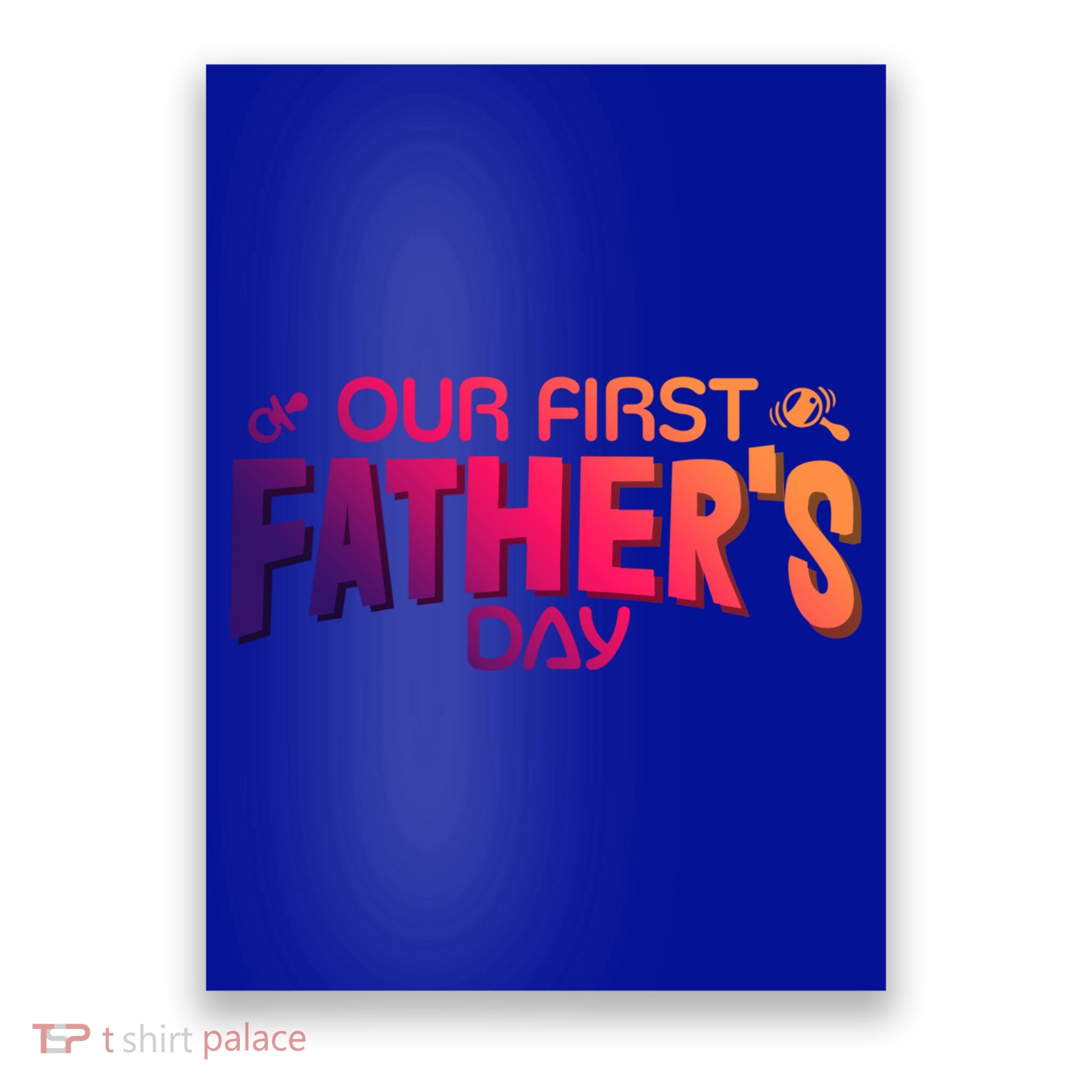Our First Fathers Day Newborn Gift Poster