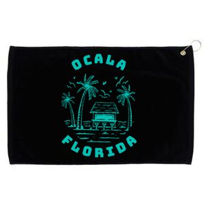 Ocala Fl Florida City Lover Home Gift Graphic Grommeted Golf Towel