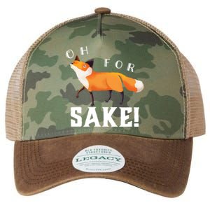 Oh For Fox Sake Humorous Animal Pun Gift Legacy Tie Dye Trucker Hat