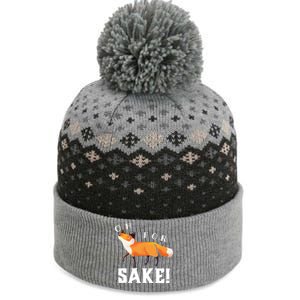 Oh For Fox Sake Humorous Animal Pun Gift The Baniff Cuffed Pom Beanie