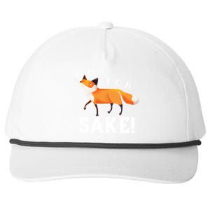 Oh For Fox Sake Humorous Animal Pun Gift Snapback Five-Panel Rope Hat