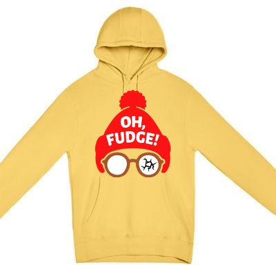 Oh Fudge Funny Christmas Premium Pullover Hoodie