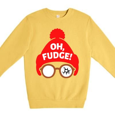 Oh Fudge Funny Christmas Premium Crewneck Sweatshirt