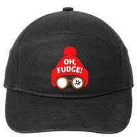Oh Fudge Funny Christmas 7-Panel Snapback Hat