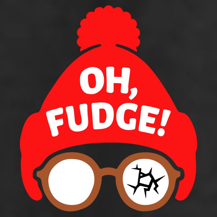 Oh Fudge Funny Christmas Adult Drive Performance Visor