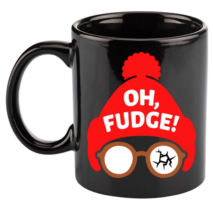 Oh Fudge Funny Christmas 11oz C Handle Ceramic Mug