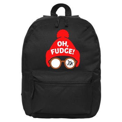 Oh Fudge Funny Christmas 16 in Basic Backpack
