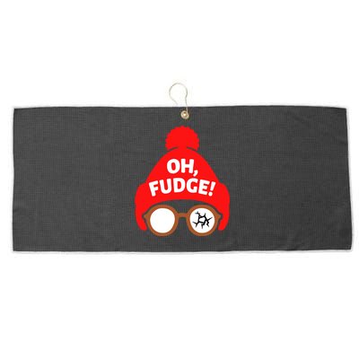 Oh Fudge Funny Christmas Large Microfiber Waffle Golf Towel