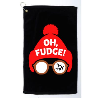 Oh Fudge Funny Christmas Platinum Collection Golf Towel