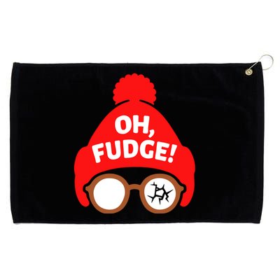 Oh Fudge Funny Christmas Grommeted Golf Towel